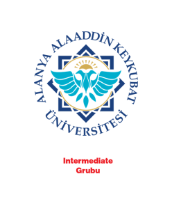 Intermediate Grubu - Alanya Alaaddin Keykubat Üniversitesi